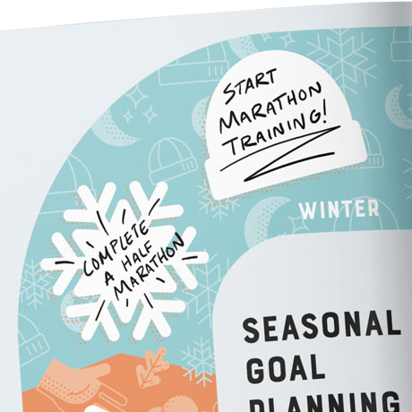 Goals written in the seasonal goal planning page